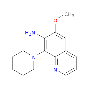 7-Quinolinamine, 6-methoxy-8-(1-piperidinyl)-