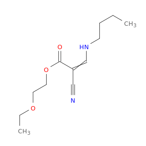 2-Propenoic acid, 3-(butylamino)-2-cyano-, 2-ethoxyethyl ester