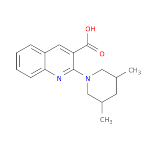 3-Quinolinecarboxylic acid, 2-(3,5-dimethyl-1-piperidinyl)-