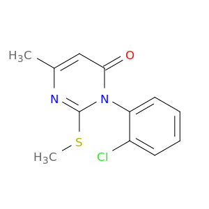 4(3H)-Pyrimidinone, 3-(2-chlorophenyl)-6-methyl-2-(methylthio)-