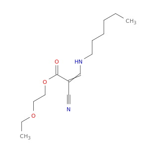 2-Propenoic acid, 2-cyano-3-(hexylamino)-, 2-ethoxyethyl ester