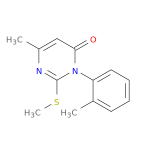 4(3H)-Pyrimidinone, 6-methyl-3-(2-methylphenyl)-2-(methylthio)-