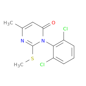 4(3H)-Pyrimidinone, 3-(2,6-dichlorophenyl)-6-methyl-2-(methylthio)-