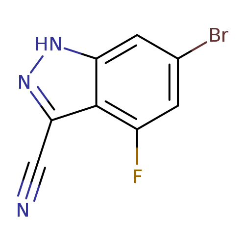 6-Bromo-4-氟-1H-吲唑-3-碳腈