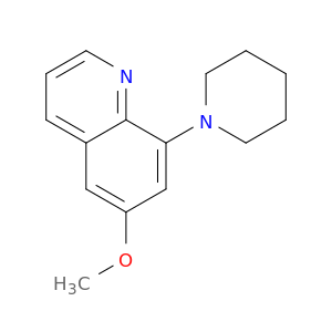 Quinoline, 6-methoxy-8-(1-piperidinyl)-