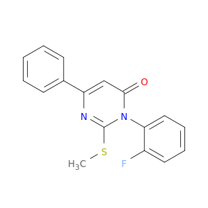 4(3H)-Pyrimidinone, 3-(2-fluorophenyl)-2-(methylthio)-6-phenyl-