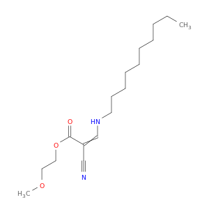 2-Propenoic acid, 2-cyano-3-(decylamino)-, 2-methoxyethyl ester