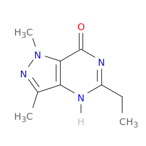 7H-Pyrazolo[4,3-d]pyrimidin-7-one, 5-ethyl-1,4-dihydro-1,3-dimethyl-