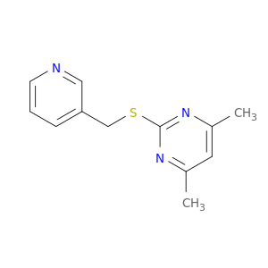 Pyrimidine, 4,6-dimethyl-2-[(3-pyridinylmethyl)thio]-