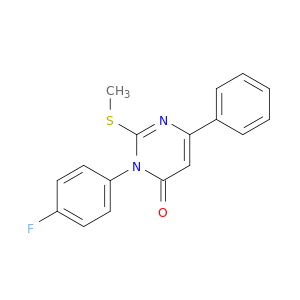4(3H)-Pyrimidinone, 3-(4-fluorophenyl)-2-(methylthio)-6-phenyl-