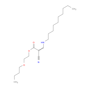 2-Propenoic acid, 2-cyano-3-(decylamino)-, 2-butoxyethyl ester