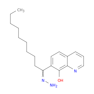 1-Decanone, 1-(8-hydroxy-7-quinolinyl)-, hydrazone