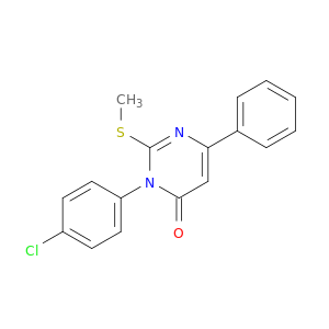 4(3H)-Pyrimidinone, 3-(4-chlorophenyl)-2-(methylthio)-6-phenyl-