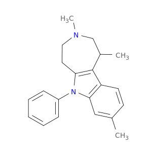 Azepino[4,5-b]indole, 1,2,3,4,5,6-hexahydro-1,3,8-trimethyl-6-phenyl-