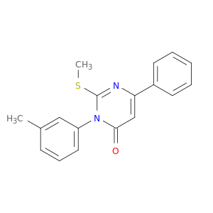 4(3H)-Pyrimidinone, 3-(3-methylphenyl)-2-(methylthio)-6-phenyl-