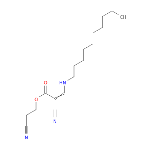 2-Propenoic acid, 2-cyano-3-(decylamino)-, 2-cyanoethyl ester