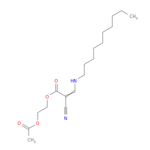 2-Propenoic acid, 2-cyano-3-(decylamino)-, 2-(acetyloxy)ethyl ester