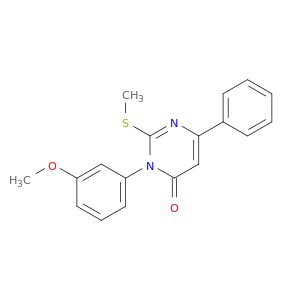 4(3H)-Pyrimidinone, 3-(3-methoxyphenyl)-2-(methylthio)-6-phenyl-