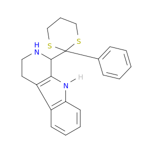 1H-Pyrido[3,4-b]indole, 2,3,4,9-tetrahydro-1-(2-phenyl-1,3-dithian-2-yl)-