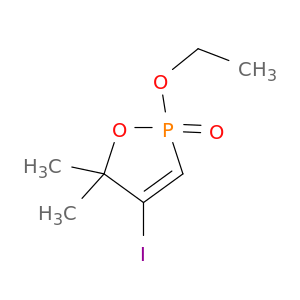 1,2-Oxaphosphole, 2-ethoxy-2,5-dihydro-4-iodo-5,5-dimethyl-, 2-oxide