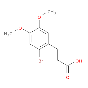 2-溴-4,5-二甲氧基肉桂酸