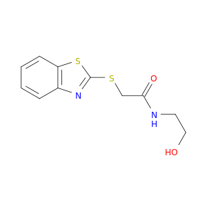 Acetamide, 2-(2-benzothiazolylthio)-N-(2-hydroxyethyl)-