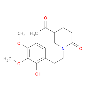 2-Piperidinone, 5-acetyl-1-[2-(2-hydroxy-3,4-dimethoxyphenyl)ethyl]-