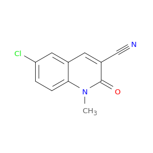 3-Quinolinecarbonitrile, 6-chloro-1,2-dihydro-1-methyl-2-oxo-