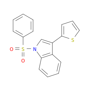 1H-Indole, 1-(phenylsulfonyl)-3-(2-thienyl)-