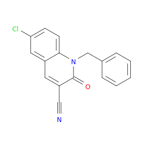 3-Quinolinecarbonitrile, 6-chloro-1,2-dihydro-2-oxo-1-(phenylmethyl)-
