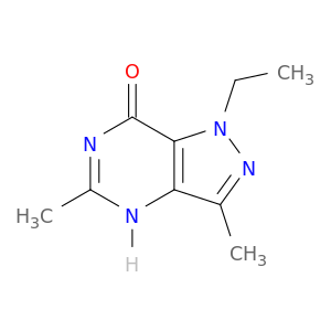 7H-Pyrazolo[4,3-d]pyrimidin-7-one, 1-ethyl-1,4-dihydro-3,5-dimethyl-