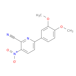 2-Pyridinecarbonitrile, 6-(3,4-dimethoxyphenyl)-3-nitro-