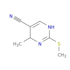 5-Pyrimidinecarbonitrile, 1,4-dihydro-4-methyl-2-(methylthio)-