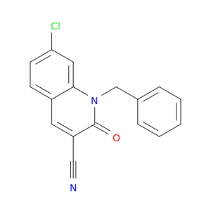 3-Quinolinecarbonitrile, 7-chloro-1,2-dihydro-2-oxo-1-(phenylmethyl)-