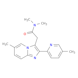 N,N,6-TRIMETHYL-2-(5-METHYL-PYRIDIN-2-YL)IMIDAZO[1,2-A]PYRIDINE-3-ACETAMIDE