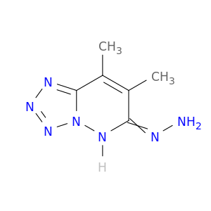 Tetrazolo[1,5-b]pyridazin-6(5H)-one, 7,8-dimethyl-, hydrazone
