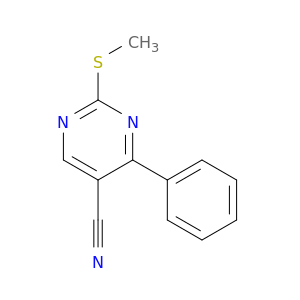 5-Pyrimidinecarbonitrile, 2-(methylthio)-4-phenyl-