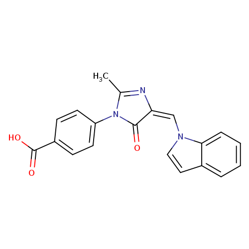 Benzoic acid,4-[4,5-dihydro-4-(1H-indolylmethylene)-4,5-dihydro-2-methyl-5-oxo-1H-imidazol-1-yl]-(9CI)