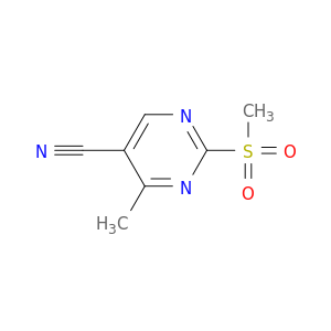 5-Pyrimidinecarbonitrile, 4-methyl-2-(methylsulfonyl)-