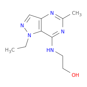 Ethanol, 2-[(1-ethyl-5-methyl-1H-pyrazolo[4,3-d]pyrimidin-7-yl)amino]-