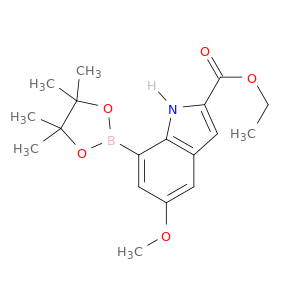 1H-Indole-2-carboxylic acid,5-methoxy-7-(4,4,5,5-tetramethyl-1,3,2-dioxaborolan-2-yl)-, ethyl ester