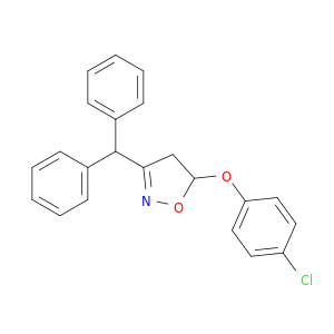 Isoxazole, 5-(4-chlorophenoxy)-3-(diphenylmethyl)-4,5-dihydro-