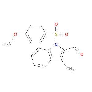 1-((4-Methoxyphenyl)sulfonyl)-3-methyl-1H-indole-2-carbaldehyde