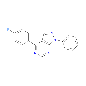 1H-Pyrazolo[3,4-d]pyrimidine, 4-(4-fluorophenyl)-1-phenyl-