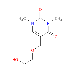 2,4(1H,3H)-Pyrimidinedione, 5-[(2-hydroxyethoxy)methyl]-1,3-dimethyl-