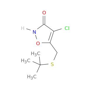 3(2H)-Isoxazolone, 4-chloro-5-[[(1,1-dimethylethyl)thio]methyl]-