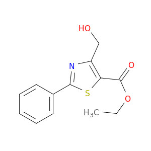5-Thiazolecarboxylic acid, 4-(hydroxymethyl)-2-phenyl-, ethyl ester