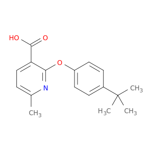 3-Pyridinecarboxylic acid, 2-[4-(1,1-dimethylethyl)phenoxy]-6-methyl-