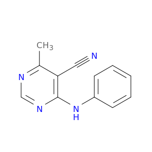 5-Pyrimidinecarbonitrile, 4-methyl-6-(phenylamino)-