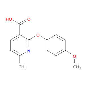 3-Pyridinecarboxylic acid, 2-(4-methoxyphenoxy)-6-methyl-